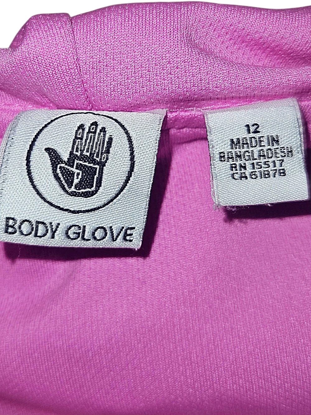 Body Glove Kids Pink and Black Hooded Windbreaker with Reflective Stripe 12